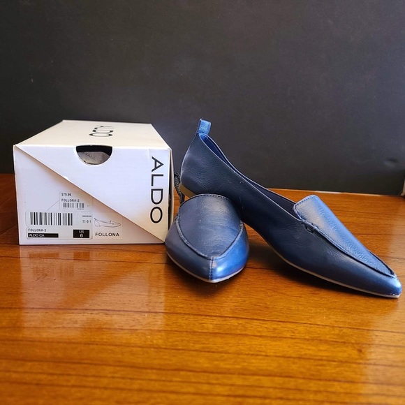 Aldo Follona Flat Leather Shoes - Picture 3 of 3